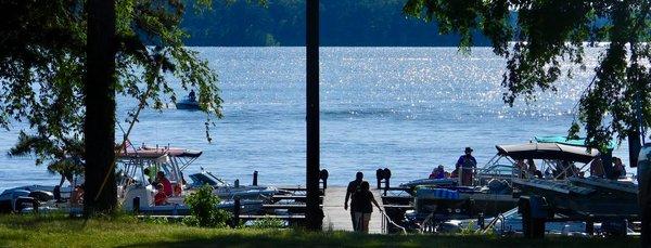 Dock access from Clark Hill Lake.