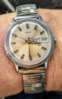 1976 Timex mechanical watch with new crystal.