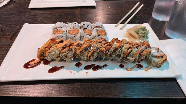 Spicy Salmon Roll and Youngstown Roll