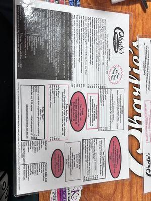 Sorry the menu is sideways