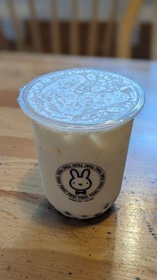 Banana milk bubble tea