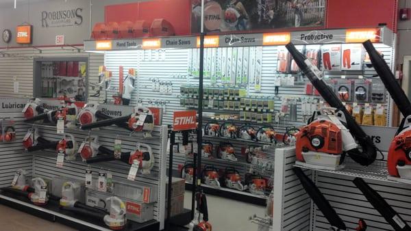 We have a great selection of Stihl chainsaws, handheld blowers and backpack blowers