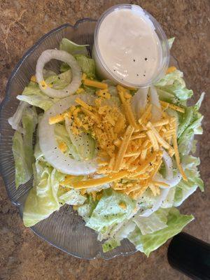 Dinner Salad No Tomato Homemade Ranch