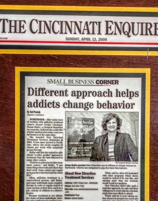 Write up in Cincinnati Enquirer