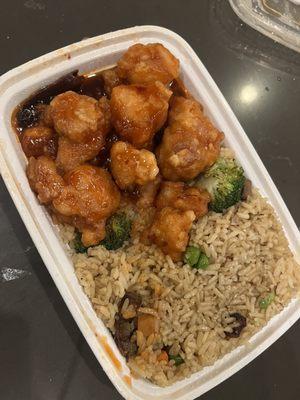 General Tso's chicken and Fried Rice