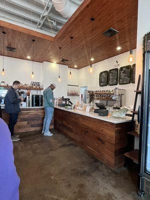 The bar/cashier area.