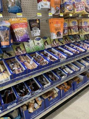 Dog treats aisle