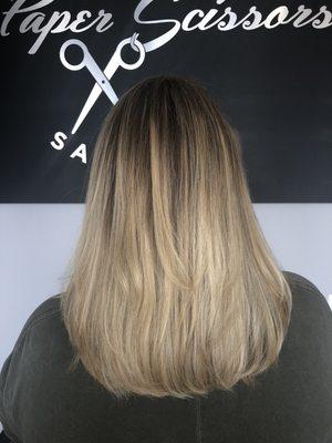 Balayage and layers