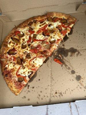 Pizza that I took home after getting railed by this pizza