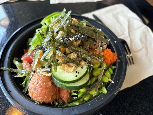 Reg Poke Bowl   Regular on greens