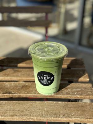 ig: @whatsviveating  |  matcha pandan latte