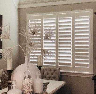 Custom Shutter's in Breakfast Area