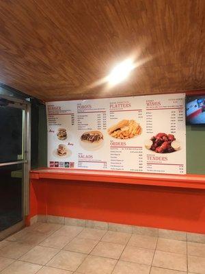 Newly renovated w/ menu