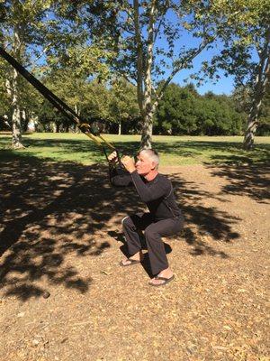 TRX - Outdoor Park Workout - Squat - Strength - Power - Balance - Core - Flexibility