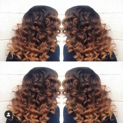 Color Melt Wand Curls