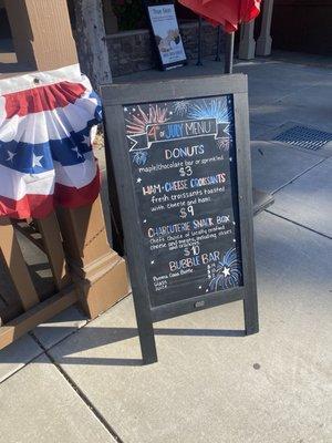 4th of July menu 2024