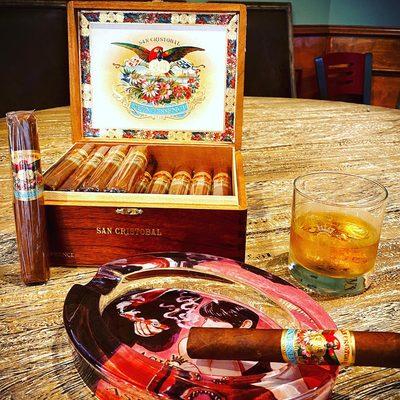 This San Cristobal Quintessence is a great smoke! Come pick one up today! And remember, we have a BYOB smoking lounge with great WiFi