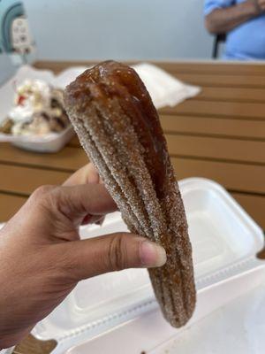 Churro with chocolate filling!