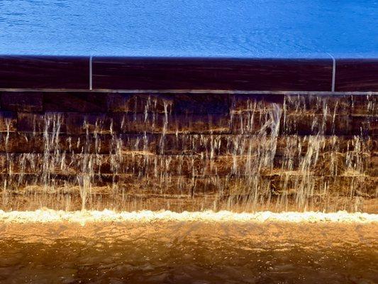 Water Feature at the red Cliffs Utah Temple in Red Cliffs, Utah