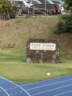 Stadium sign