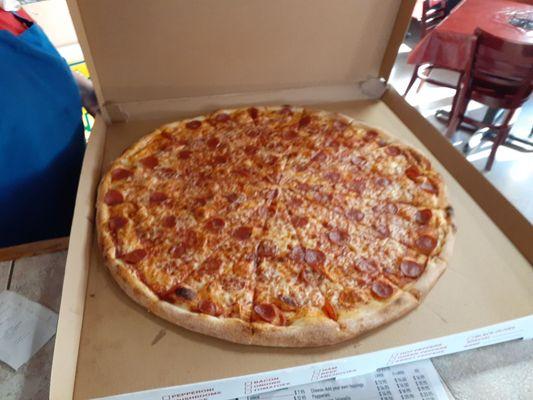 Legit biggest pizza I've ever seen