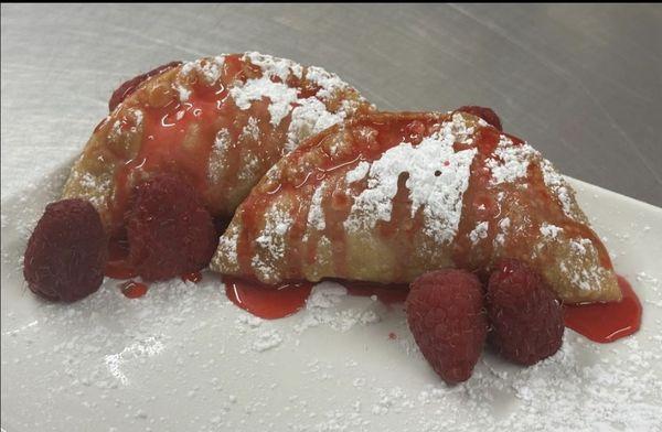 Raspberry empanadas