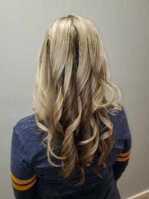 Beautiful blonde tones and lowlights