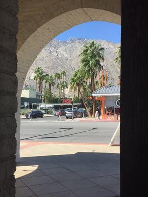 Palm tree views, heavenly experience!  Book your hair appt. with Barry at BrushPalmSprings.com