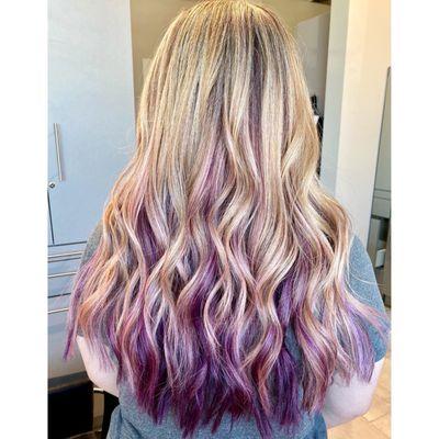 Highlights with purple