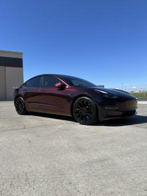 Tesla Model 3 - PPF Wrap, Llumar Stratos Tint and Ceramic Coating