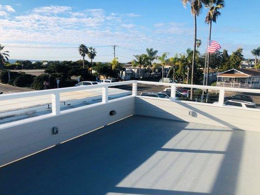 Ocean View Deck above the garage.