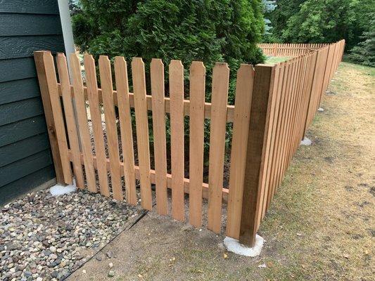 Virginian Style Picket Fence