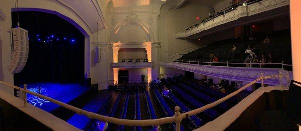 Panoramic view from  opera seat 14