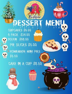 Dessert Menu