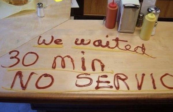 My 1st punishment for terrible service