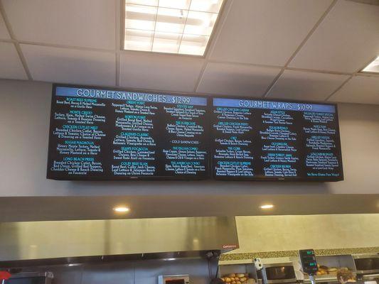 Sandwich Menu