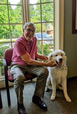 Pet friendly office with the boss and Arctic