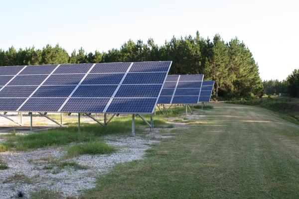 The solar array at the Leveda Brown Environmental Park became operational on March 3, 2009