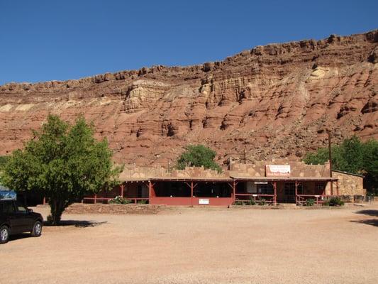 Front of lodge