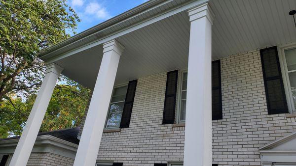 We can any type of detail you would like to our new custom vinyl covered porch posts. Maintenance Free Now!!