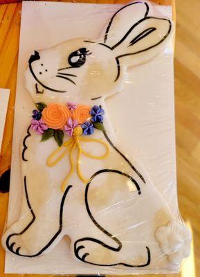 Large sugar cookie bunny