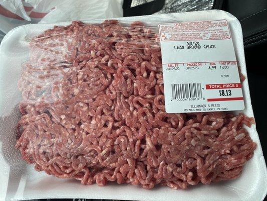 80/20 ground beef