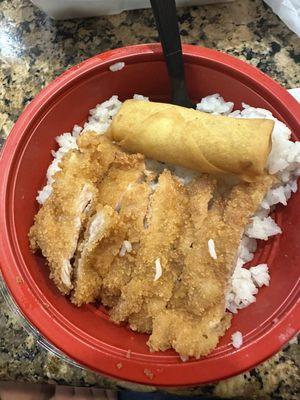 $9.99 special chicken katsu bowl