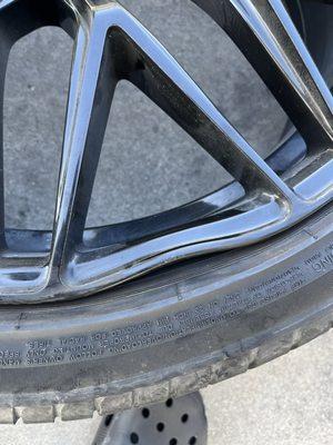 Bent wheel repair same day