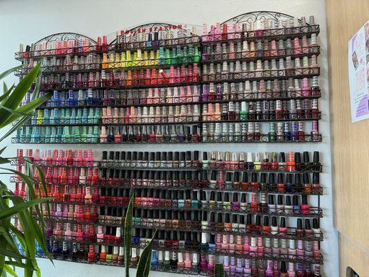 Nail polish colors.