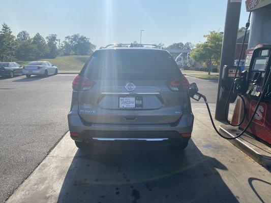 Filling-up my customer's used car too, because she bought two! CPO 2020 Nissan Rogue SV * SEANISSAN