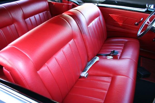 Custom Red Leather Seats