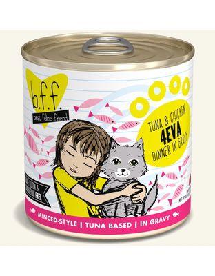 We have BFF and Weruva cat foods to spoil your furry love.