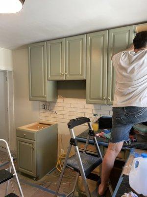 Kitchen cabinets painting