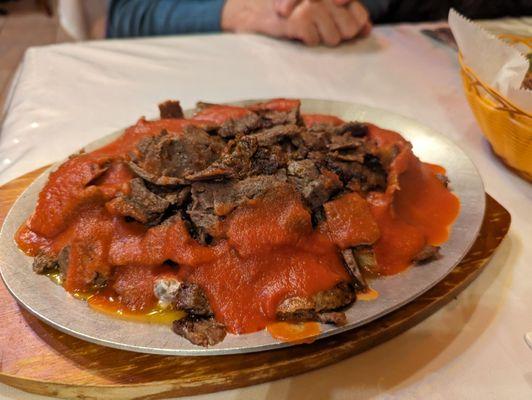 Iskender kebab